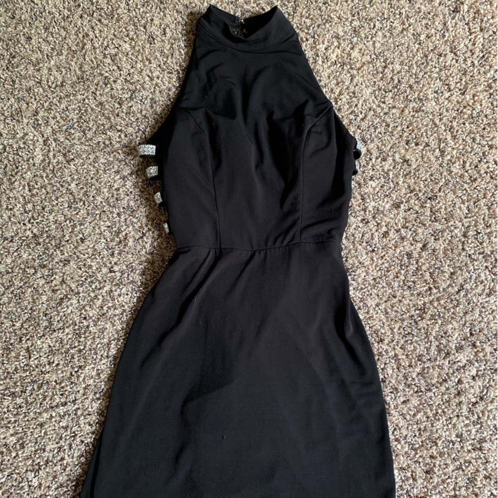 Speechless Black Backless Dress